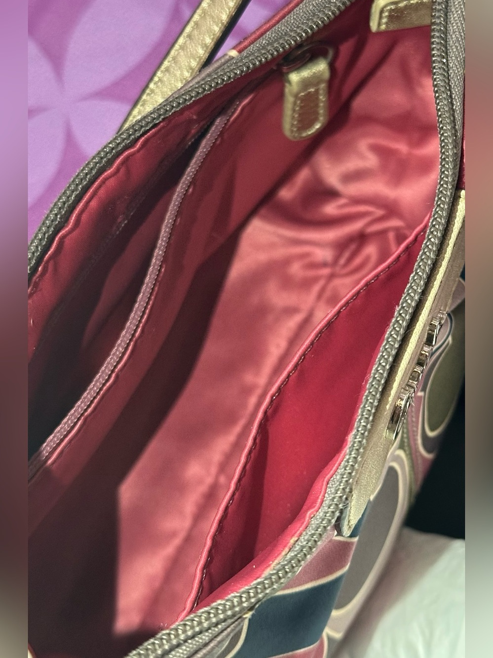 Coach Soho Optic Lynn F19193 Multicolor Hobo Shoulder Bag - Picture 5 of 9
